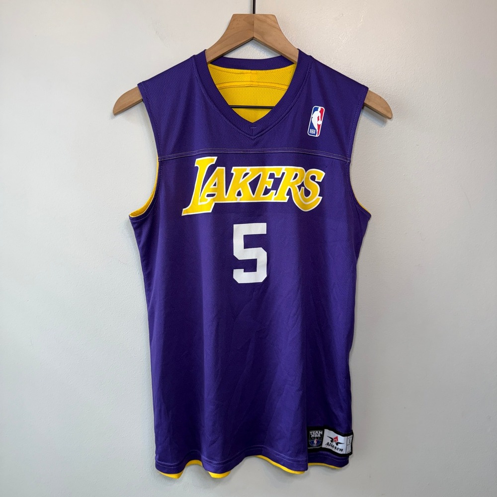 Alleson Athletic Los Angeles Lakers Reversible Jersey Purple Yellow Youth Large